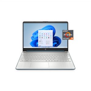 HP 15-ef2126wm ; 15.6" FHD, AMD R5-5500U, 8GB RAM, 256GB SSD, SPRUCE BLUE, Windows 11