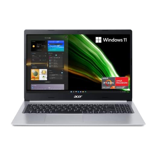 Acer Aspire 5 A515-45-R8K1 Slim Laptop | 15.6" Full HD IPS | AMD Ryzen 7 5700U Octa-Core Mobile Processor | AMD Radeon Graphics | 8GB DDR4 | 512GB NVMe SSD | WiFi 6 | Backlit KB | Windows 11 Home