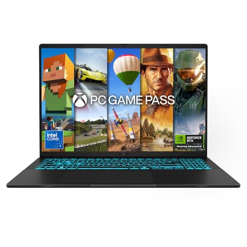 ASUS V16 Gaming Laptop - Intel Core 7 240H, 16GB RAM, 1TB SSD, NVIDIA RTX 5060 (8GB), 16" WUXGA 144Hz Screen + 3 Months Xbox Game Pas