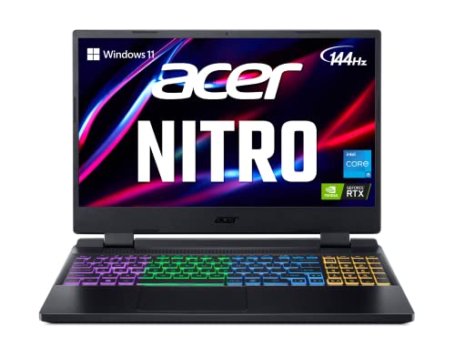 Acer Nitro 5 15" Laptop: i5-12500H, RTX 3060 Max 140W, 16 GB RAM, 512 GB SSD, 1080p 15.6" 144Hz IPS Display, Thunderbolt 4