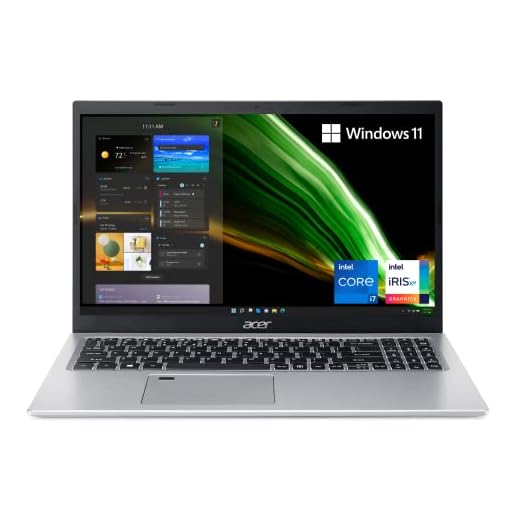 Acer Aspire 5 A515-56-702V Laptop | 15.6" Full HD IPS Display | 11th Gen Intel Core i7-1165G7 | Intel Iris Xe Graphics | 16GB DDR4 | 512GB SSD | WiFi 6 | Fingerprint Reader | BL Keyboard | Windows 11