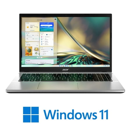 Acer Aspire 3 15" Laptop: i5-1235U, 8 GB RAM, 256 GB SSD, 1080p 15.6" Display.