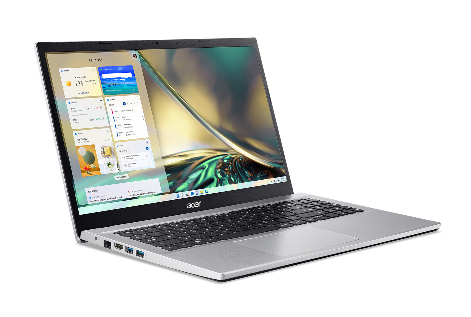 Acer A315-59-53ER Aspire 15.6" FHD i5-1235U 1.3GHz Intel Iris Xe Graphics 8GB RAM 256GB SSD Win 11 Home Silver (Refurbished)